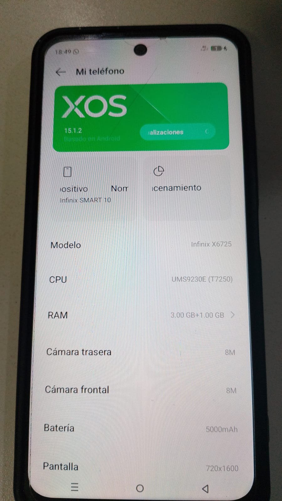CELULAR INFINIX SMART10